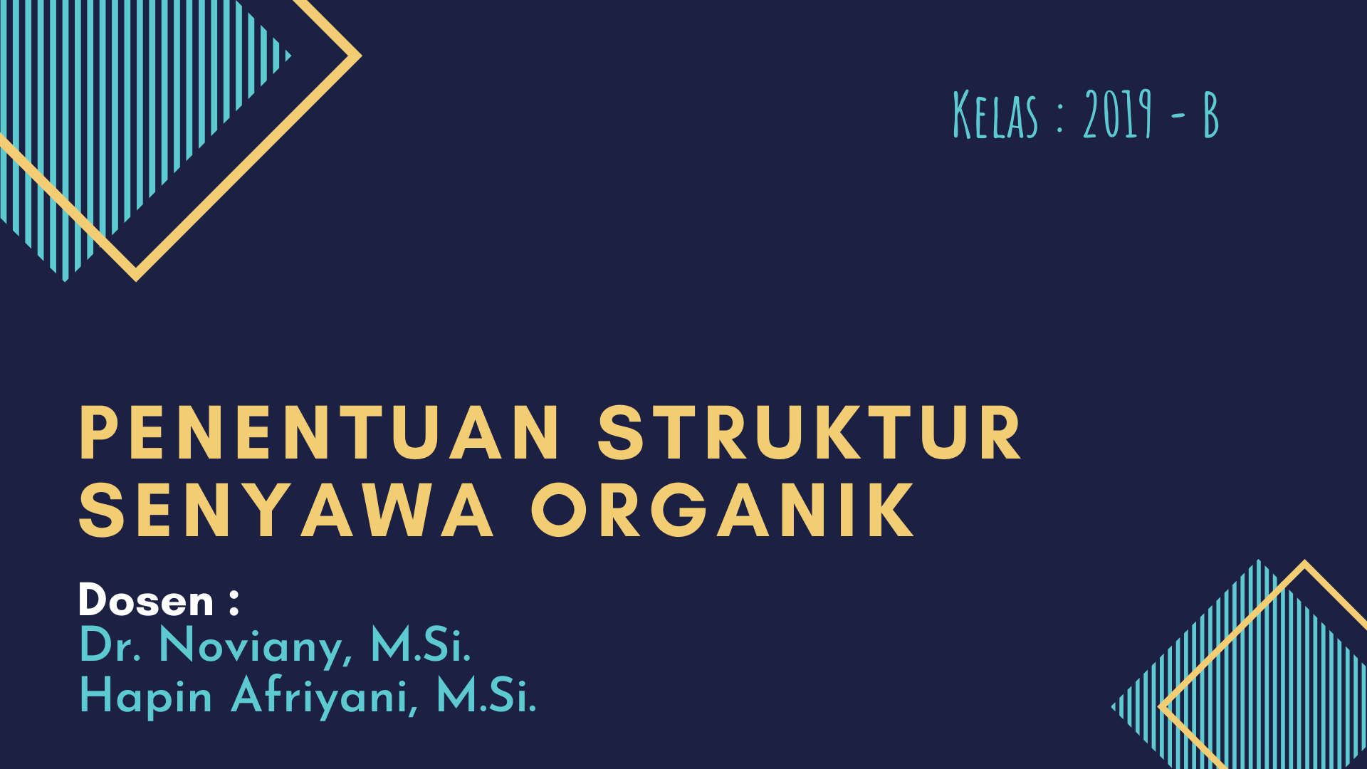 S1-Kimia_Penstruk-Kelas B- Ganjil 2021/2022