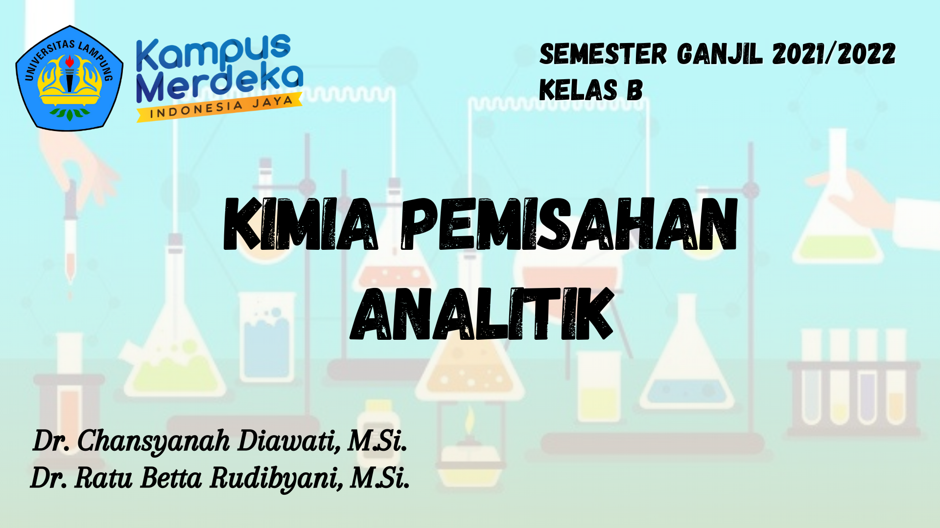 PSPK KIMIA PEMISAHAN ANALITIK KELAS A SEMESTER GANJIL 2021/2022