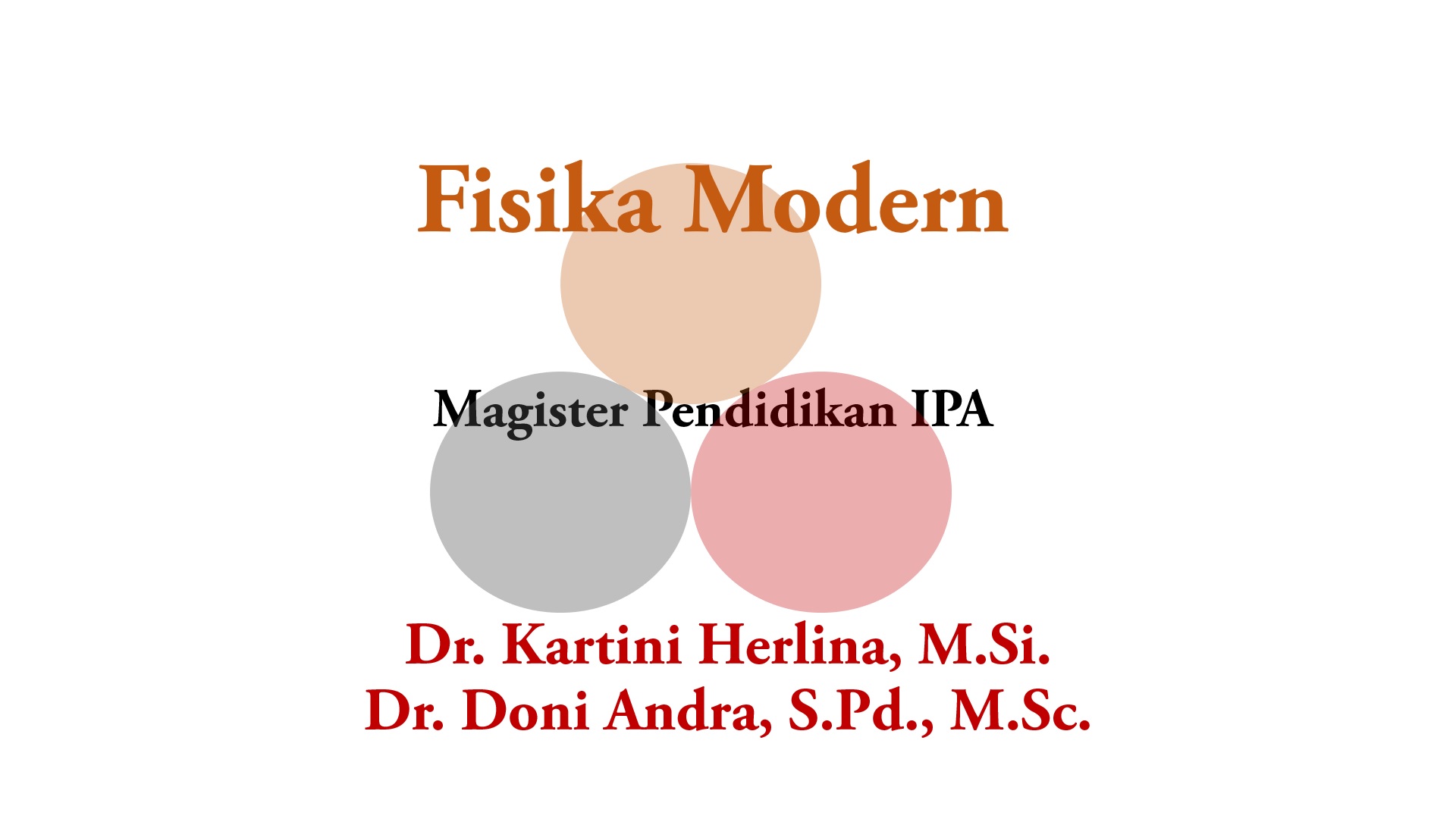 Fisika Modern - MPIPA 2021