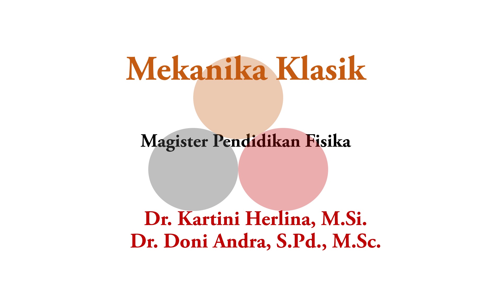 Mekanika Klasik - MPF 2021