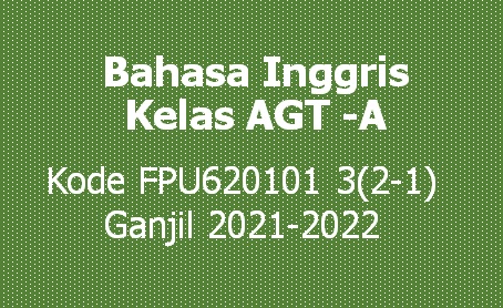 Bahasa Inggris AGT A GANJIL 2021-2022