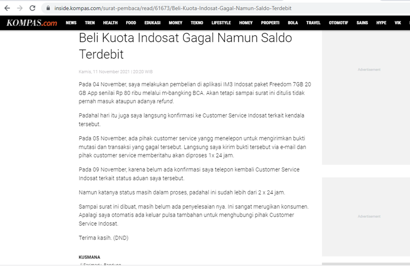 SURAT PEMBACA KOMPAS.COM