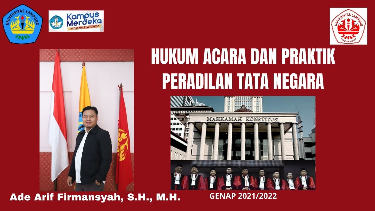 Hukum Acara dan Praktik Peradilan Tata Negara 2022 (Ade Arif Firmansyah)