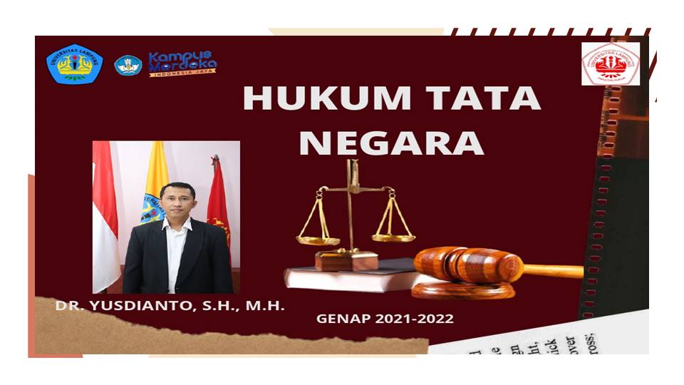 FH_S1 ILMU HUKUM_HUKUM TATA NEGARA_ DR. YUSDIYANTO, S.H., M.H._GENAP 2021/2022