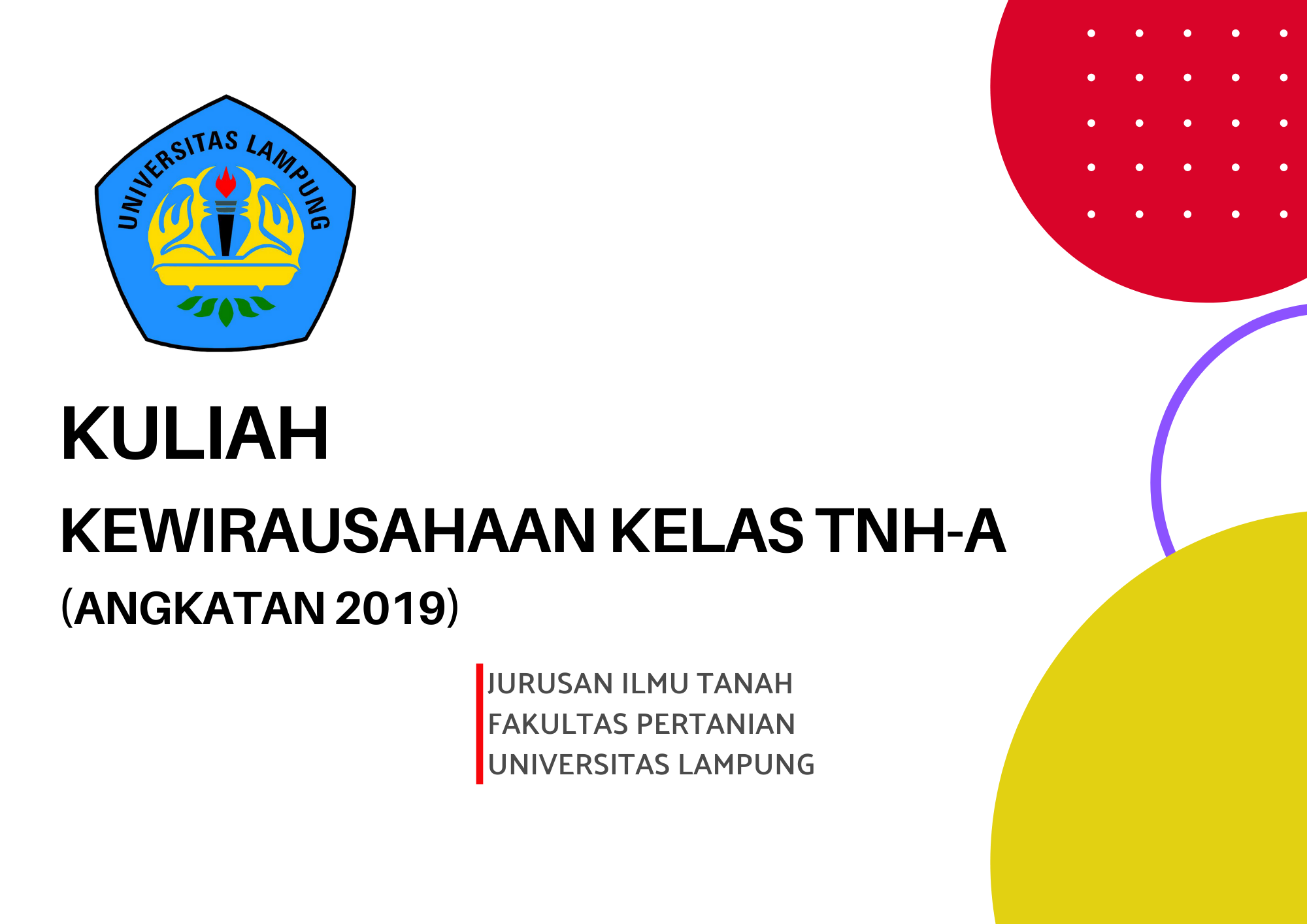 2021-2 Kewirausahaan Kelas Tanah TNH-A (Angk 19)