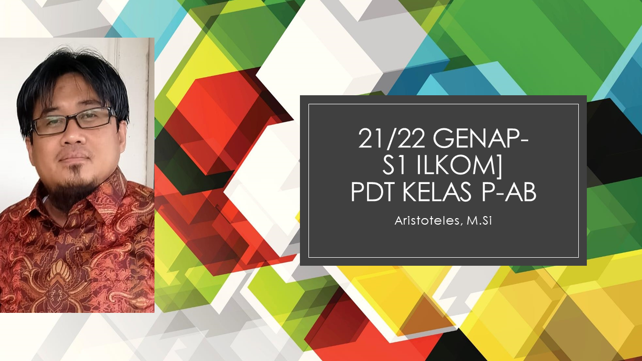 [21/22 Genap][S1 ILKOM] PEMROSESAN DATA TERDISTRIBUSI Kelas P_AB