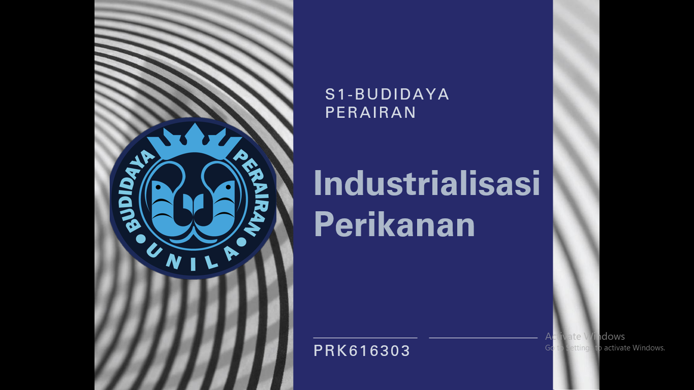 Industrialisasi Perikanan PSBDI Semester Genap 2021/2022