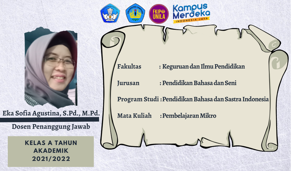 PROGRAM STUDI PENDIDIKAN BAHASA DAN SASTRA INDONESIA_PEMBELAJARAN MIKRO__BHS619313_KELAS A_SEMESTER GENAP_2021/2022