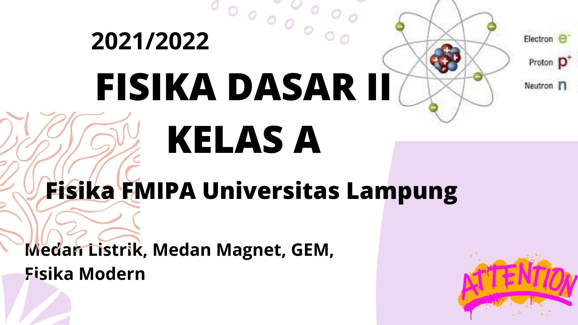 Fisika Dasar II 21/22 Kelas A