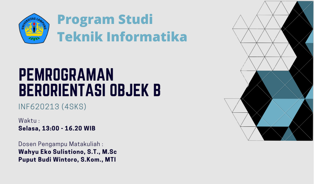 PSTI - Pemrograman Berorientasi Objek B - Genap 2021/2022