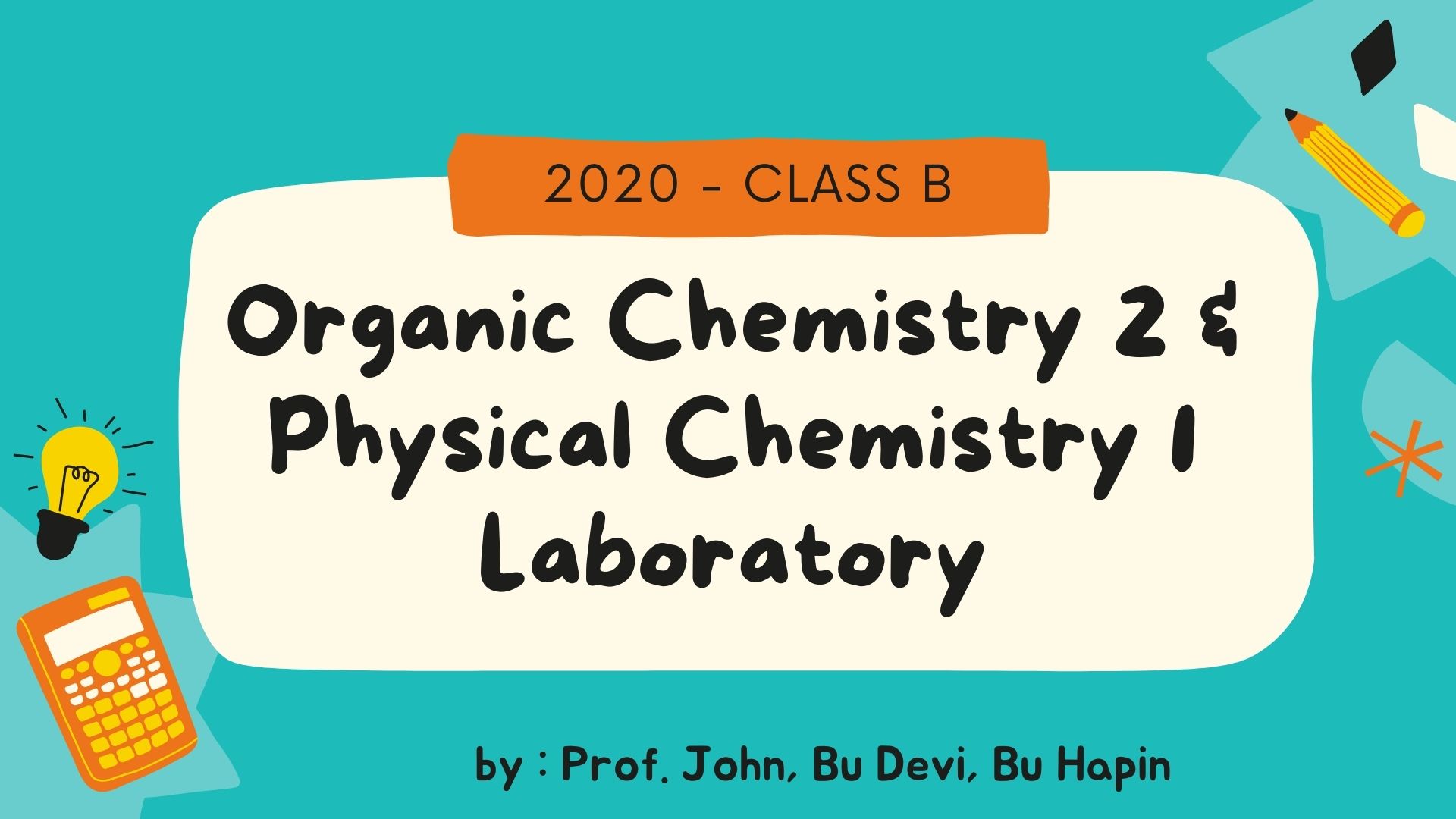 UCP_Organic Chem. 2 &amp; Physical Chem. 1 Laboratory_Class B_2nd Semester 2021/2022