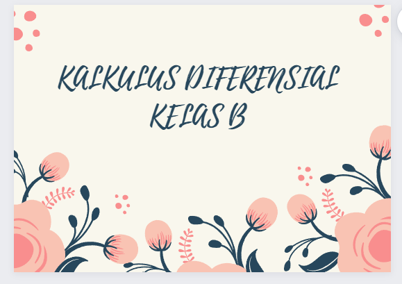 PSPM_KALKULUS DIFERENSIAL KELAS B_Genap 2021/2022