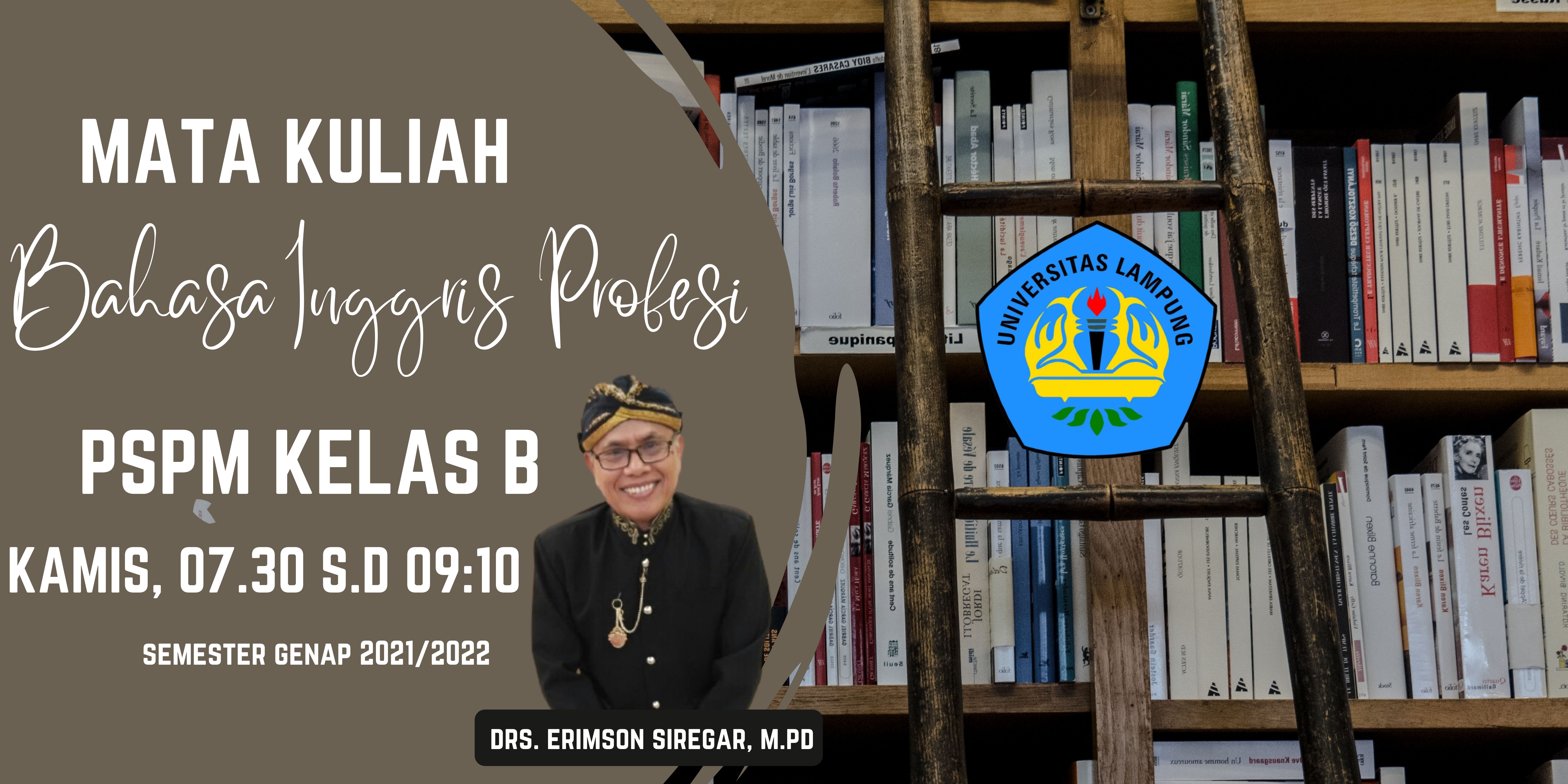 PSPM_BAHASA INGGRIS PROFESI_21B_GENAP 2021/2022