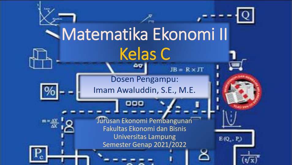 S1 EP Matematika Ekonomi II Genap 2021-2022 Kelas C