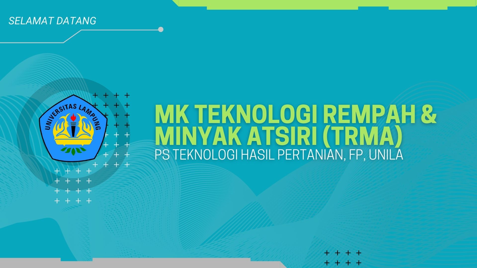 TEKNOLOGI REMPAH &amp; MINYAK ATSIRI (THP GENAP 2021/2022)