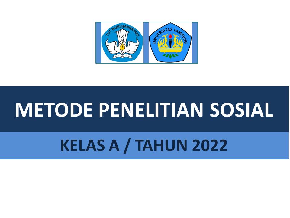 METODE PENELITIAN SOSIAL