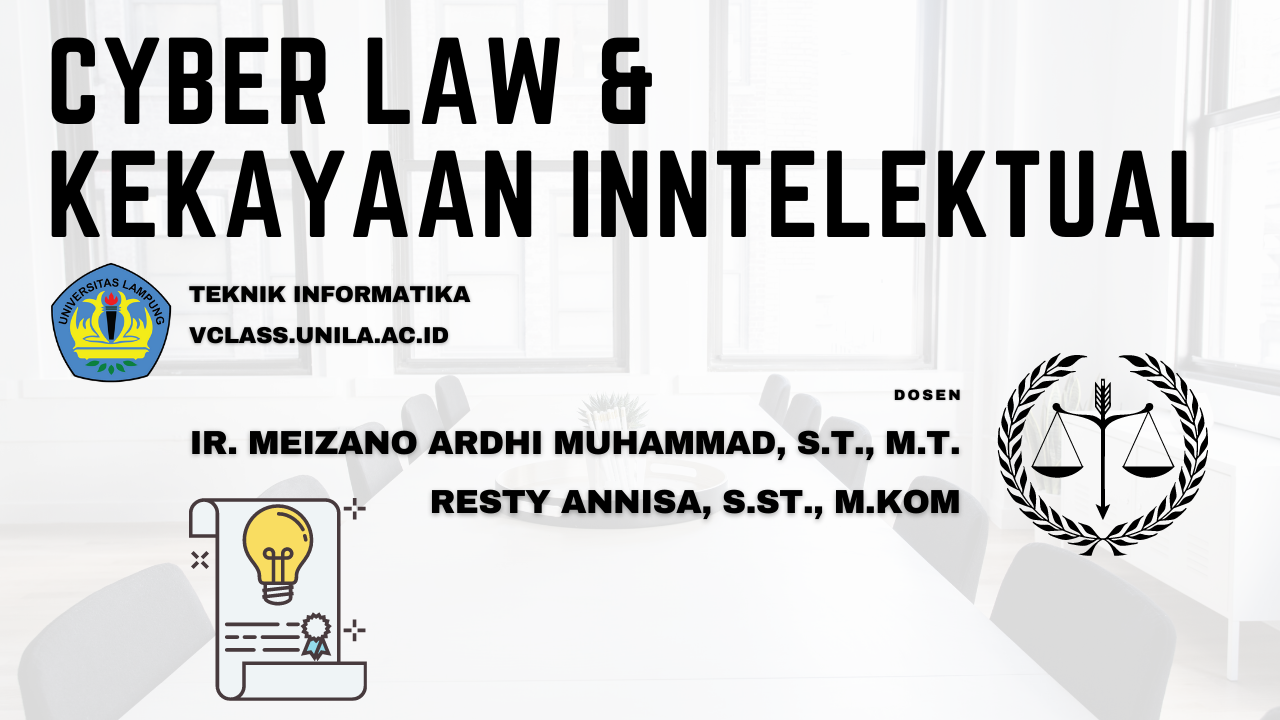 FT S1 PSTI-Hukum Cyber dan Kekayaan Intelektual-MBKM-Genap 2021/2022