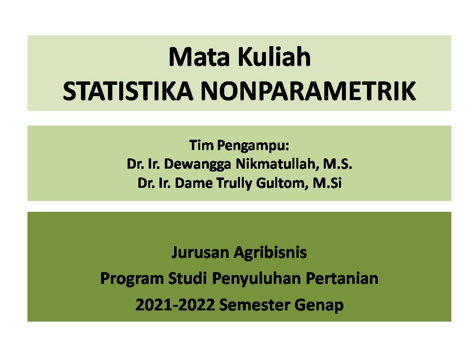 Statistika Nonparametrik PPN Smt Genap 2021-2022