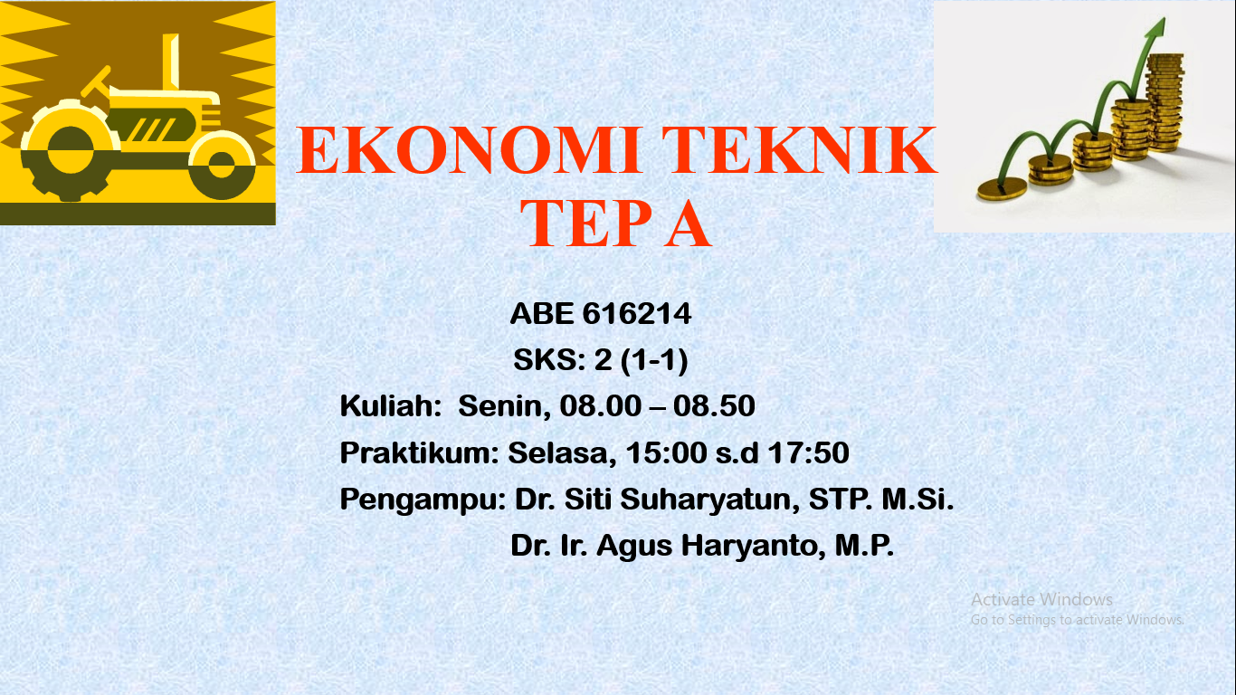 EKONOMI TEKNIK TEP A